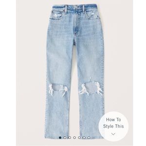 Curve Love 90s Ultra High Rise Straight Jeans